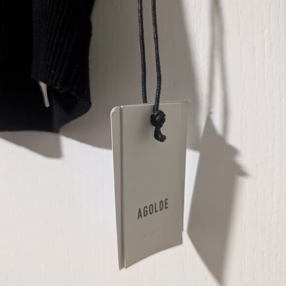 AGOLDE | Cropped Poppy Tank In Black - Picture 5 of 12